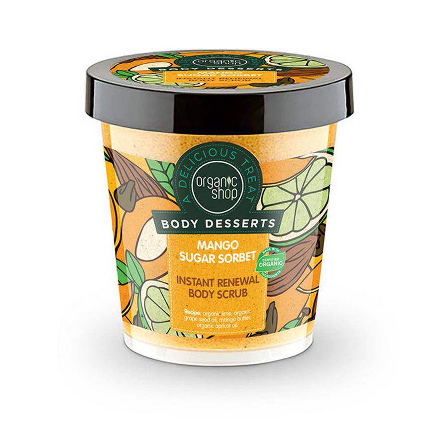 BODY DESSERTS MANGO SUGAR SORBET INSTANT RENEWAL BODY SCRUB, 450ml BODY DESSERTS MANGO SUGAR SORBET INSTANT RENEWAL BODY SCRUB, 450ml
